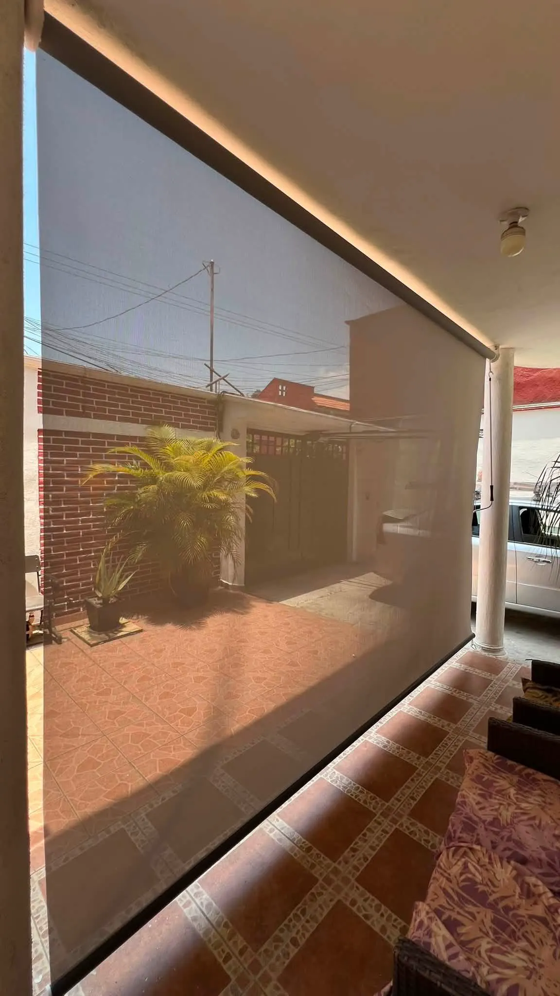 Persiana screen exterior en residencia